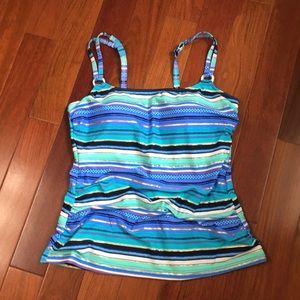 Striped Tankini Top